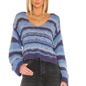 Free People Lake Life pullover / blue